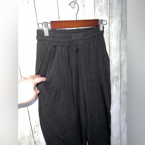 NanaMacs Joggers Pockets Black Size XL Super Stretchy has Drawstring - Picture 1 of 6